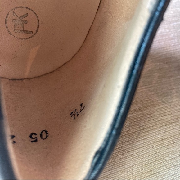 PETER KAISER Sz 7.5 UK Crocodile Style Pointy Toe Bow Short  Heel Leather Shoes - Picture 8 of 14